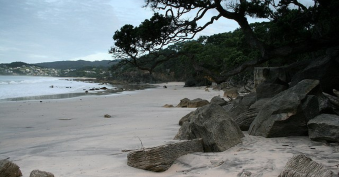 Beach in New Zealand