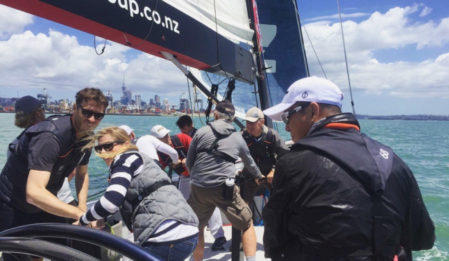 America's Cup sailing experience Auckland