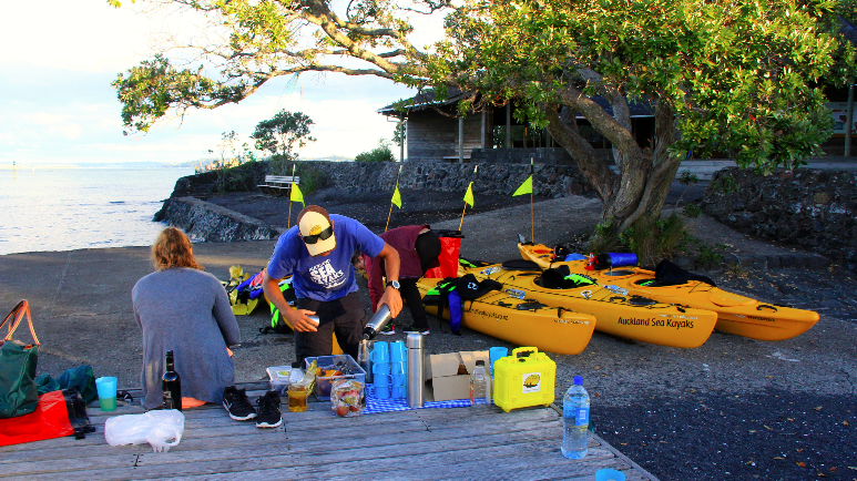 Kayaking Rangitoto island Auckland
