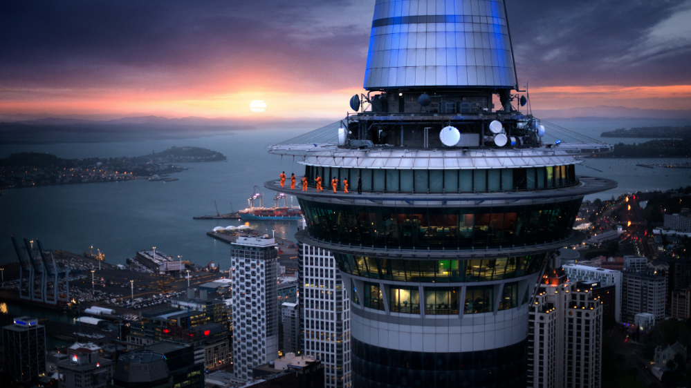 Auckland Sky Tower skywalk